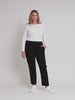 Sport Straight Leg Ponte Pant - Black