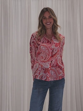 Paisley Shirt - Red Multi