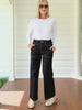 Hudson Wide Leg Jean - Black