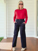 Hudson Wide Leg Jean - Dark Denim