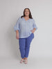 Mosaic Print Top - Blue