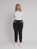 Harbour Slim Leg Pant - Black