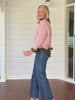 Billie Ribbed Batwing Knit - Blush