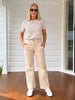 Hudson Wide Leg Jean - Natural