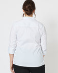 Emma Rib Detail Shirt - White