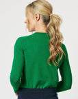 Sara Crew Neck Knit Jumper - Emerald