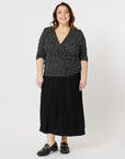 Kate Long Knit Skirt - Black