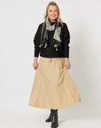 Kate Long Knit Skirt - Caramel