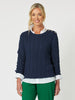 Kala Cable Jumper - Navy